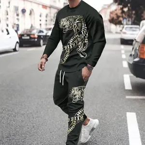 Chándal de retazos para hombre, conjuntos de maternidad de algodón y poliéster personalizados, ropa de calle para hombre al por mayor OEM - Product Image 5