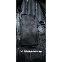 Blouson de moto coupe-vent en Cordura pour garçons avec protection corporelle certifiée CE pour une utilisation toute saison
