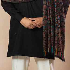 Chal Kani Pashmina Tejido a Mano, Diseño Tradicional Cachemirí, Lujoso, Suave y Cálido, Envoltura Premium de Invierno para Hombre, Elegante - Product Image 6