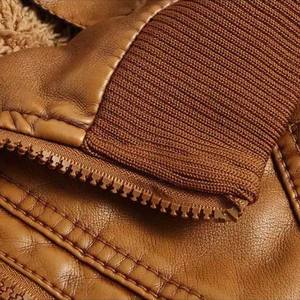 Chaqueta de cuero y tela personalizada 100% para hombre, venta al por mayor, precio barato, chaqueta de invierno de Color sólido más vendida para hombre - Product Image 6