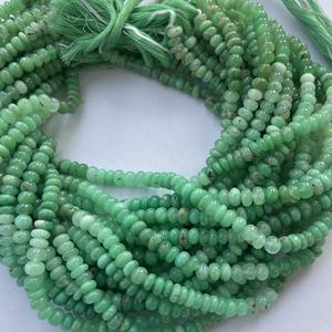 Piedra de crisoprasa verde Natural de 6mm, 8mm, 10mm, cuentas de Rondelle lisas, hebra, precio al por mayor, fabricación de joyas de piedras preciosas semipreciosas - Product Image 4