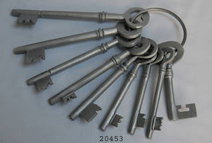 กุญแจเหล็กโบราณ - 9 ดอก - Product Image 6