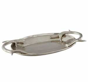Worldwide Export Quality Handmade Metal Serving <b>Tray</b> Silver Aluminium for <b>Office</b> and Restaurant Use - Product Image 5