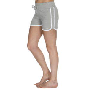 Pantalones cortos de fitness sin costuras para mujer, pantalones cortos de playa con patrón sólido y logotipo bordado personalizado, venta al por mayor - Product Image 3