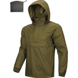 Veste pour homme imperméable légère à fermeture éclair intégrale pour la course à pied, l'entraînement, veste coupe-vent unisexe, protection solaire, vêtements respirants - Product Image 2
