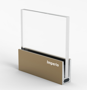 Sistema de Barandillas Inteligentes IMPERIO MINI con Base de Aluminio y Acabado con Textura de Madera Premium en Negro, Plata y Champán - Product Image 3