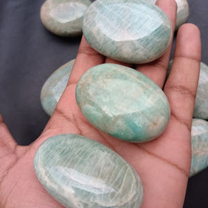 Pierre de palmier en amazonite naturelle de 3 pouces de haute qualité pour la guérison et le reiki d'Inde, vente en gros - Product Image 2