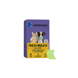 Keep your pets teeth clean and <b>breath</b> fresh with oral <b>strips</b> that fight plaque and support healthy gums daily. - Product Image 1