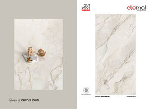 Azulejos de Porcelana Pulida Premium de 600x1200 mm con Acabado Travertino Veteado, Panel Grande, Moderno, Residencial - Product Image 4