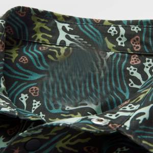 Chemise à manches courtes en flanelle de soie pour hommes pratique pour toutes les saisons et tenues décontractées Logo personnalisé - Product Image 5