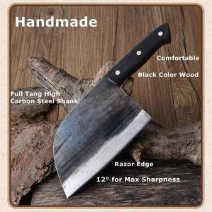 Nouvelle hache à dos plat en acier à haute teneur en carbone de qualité industrielle, forgée à la main, avec manche en acier et fourreau en cuir, longueur totale de 400 mm - Product Image 5