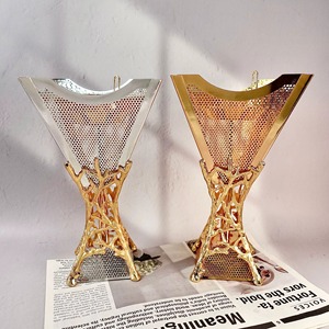 Nouveauté 2025 Cadeau du Ramadan Élégant Bakhoor Grand Plateau en Métal Doré Parfum Arabe Encensoir Écologique Décoration Maison Hôtel Encens - Product Image 5