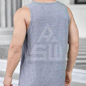 Meilleures ventes en ligne 2025 Débardeurs de sport pour hommes Tricotés décontractés Légers Conception de logo personnalisée Toutes les tailles disponibles Fibre de bambou - Product Image 6