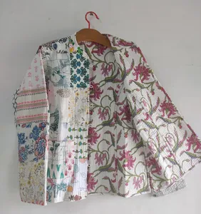 Chaqueta acolchada de algodón Reversible para mujer, chaqueta blanca de todas las tallas S/M/L/XL/2XL/3XL - Product Image 1