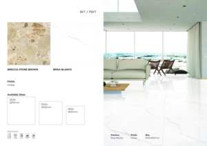 Carreaux de sol et de mur en porcelaine brillante 1200x1200, surface haute brillance pour les intérieurs - Product Image 4