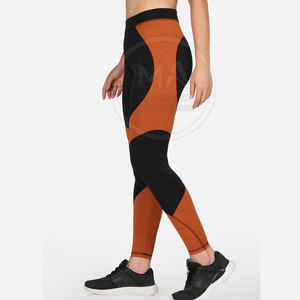 Leggings de yoga mi-taille solide pour femmes à la mode Vente en gros Fabriqué au Pakistan Pantalon pleine longueur respirant à taille élastique - Product Image 3