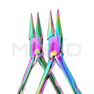 Alicates de punta de cadena de acero de alta calidad de la serie Chroma, equipo de herramientas de joyería de alta calificación multicolor de titanio arcoíris al mejor precio - Product Image 6