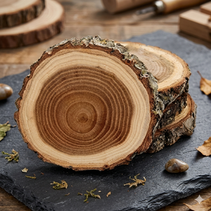 Posavasos de Madera Elegante de Madera de Mango Ecológico, Posavasos para Servir Té y Café, Estilo Clásico, Decoración para Mesa de Comedor - Product Image 1