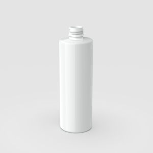 Bouteille cylindrique scellée en plastique PET blanc de 250 ml pour lotion de soin, shampoing, emballage cosmétique, nettoyant, tonique - Emballage JK - Product Image 1