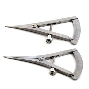 Premium construido ALEMÁN CASTROVIEJO HUESO CALIPER Manual Curvo CE ISO Aprobado Instrumentos de medición dental de acero inoxidable - Product Image 1