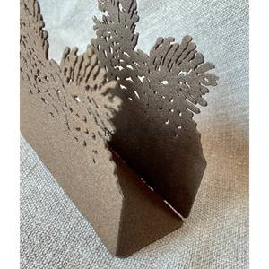 ที่ใส่กระดาษเช็ดปากไม้ที่ตัดแบบโต๊ะทำด้วยมือที่ใส่ทิชชู่สีน้ำตาลสำหรับใช้ทั่วไป - Product Image 5