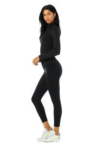 Femmes taille haute 2 pièces Legging ensemble sans manches Fitness solide motif chemise Shorts grande taille Yoga ensembles en gros - Product Image 3