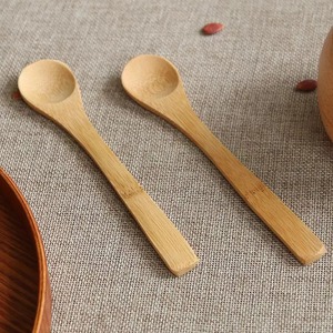 Ensemble de cuillères en bambou mignon pour la vaisselle meilleur choix cadeaux pour la maison cuillères de service naturelles de qualité supérieure - Product Image 3