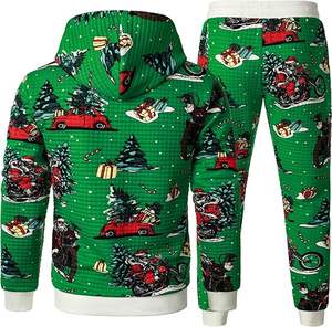 Survêtements unisexes d'hiver à capuche décontractés en coton 100% lourd pour le jogging, les vêtements de sport, la course à pied, l'entraînement - Product Image 3