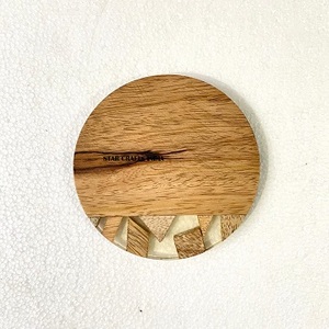 Hand Made Wood and Resin <b>Cup</b> <b>Mats</b> Unique Resin Mug Coasters Insulation Pads for Hot and Cold Drink <b>Mats</b> Wood Resin Mug Coasters - Product Image 3