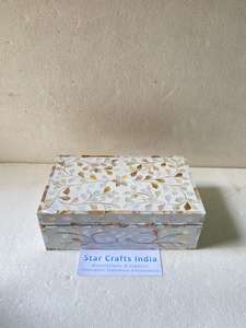 Boîte à bijoux en nacre, boîte cadeau pour la décoration de la maison, boîte à bijoux cadeau, conçue personnellement par STAR CRAFTS INDIA - Product Image 3