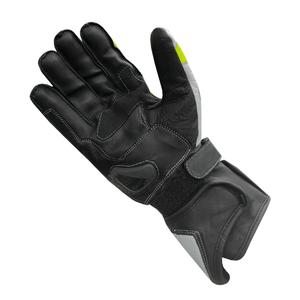 Men's New Design Black Yellow Genuine Goat Skin Leather Gloves Waterproof Sportwear for Motorcycle Auto Racing Breathable - Product Image 3