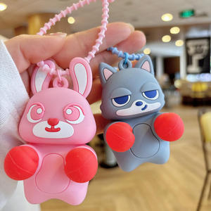 Llavero de silicona con diseño de oso boxeador, bonito y creativo, juguete antiestrés, colgante, bestseller transfronterizo, Claw - Product Image 2