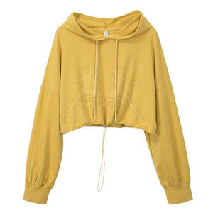 Streetwear Offre Spéciale Femmes Crop Top Hoodies Fabriqué En Matériel De Haute Qualité Femmes Crop Top Hoodies - Product Image 1