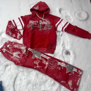 Survêtement Vintage Délavé Surdimensionné 100% Coton 65% Polyester (Polaire) 35% à 320 GSM OEM Personnalisé Homme de Haute Qualité 360 pour Hommes - Product Image 4