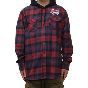 Camisas a Cuadros Estilo Leñador, 100% Algodón Teñido, Etiqueta Personalizada, Camisa Clásica de Franela, Venta al Por Mayor - Product Image 1