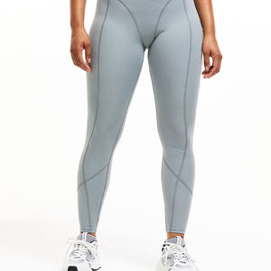 Logotipo personalizado de moda de alta cintura Leggings Sporting Patchwork Push Up Fitness entrenamiento Leggings - Product Image 1