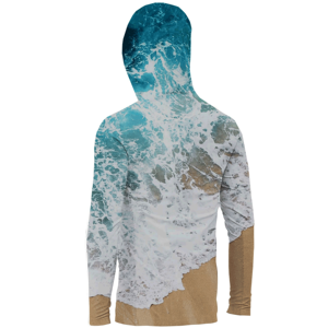 Camiseta Deportiva de Manga Larga Personalizada al por Mayor, de Algodón, Ligera, Cómoda, para Hombre, para Tenis, Golf, con Capucha, Color Heather - Product Image 4