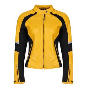 Blouson de moto en cuir véritable imprimé pour femme, coupe-vent, qualité supérieure, sur mesure, élégant, hiver, 100% cuir véritable - Product Image 2