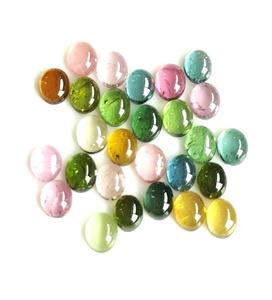 Turmalina Multicolor Natural 2mm cabujón redondo calidad piedras preciosas sueltas para la fabricación de joyas suministro al por mayor - Product Image 3
