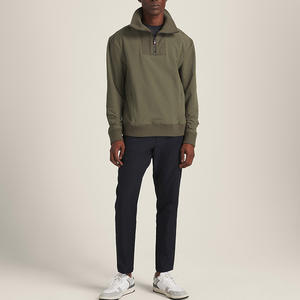 High Quality Custom <b>Fleece</b> Sweatshirt Hooded <b>Quarter</b> <b>Zip</b> Embroidered Custom Logo Eco-Friendly Golf Streetwear Pullover Winter - Product Image 3