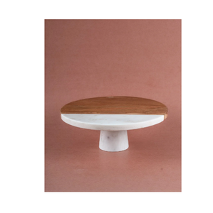 ขาตั้งเค้กไม้พร้อมหินอ่อนสีขาว,โต๊ะสำหรับขายโรงแรมหรูบนโต๊ะอาหารตกแต่งเค้กเสิร์ฟเค้กผลไม้เค้กเซิร์ฟเวอร์ - Product Image 5