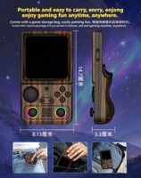 Console de jeu portable R36T Max basée sur Linux, rétro, nostalgique, portable, WiFi 4.0, jeu d'arcade/RPG en ligne pour deux joueurs