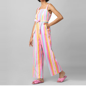 Mono de mujer de Color sólido de manga corta de gran venta, ropa informal, mono de mujer de ajuste cómodo de talla adulta - Product Image 2