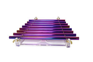 Arpa de cristal de cuarzo cósmico personalizada al mejor precio, arpa de cuarzo curativa con sonido de 8 tubos - Product Image 6