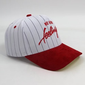 Casquettes de baseball personnalisées en gros BSCI à deux tons avec des rayures, logo brodé personnalisé, chapeaux rayés, fabricant de chapeaux VN, casquettes de sport - Product Image 5