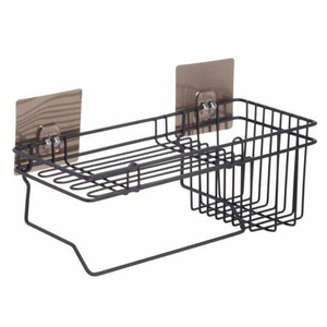 Haute qualité métal argent personnalisé suspendu étagère mural organisateur douche shampooing étagère salle de bain support - Product Image 5
