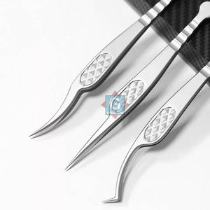 Pince à épiler en acier inoxydable de haute qualité, design personnalisé, pour extensions de cils artificiels, outils de maquillage naturels et doux - Product Image 5