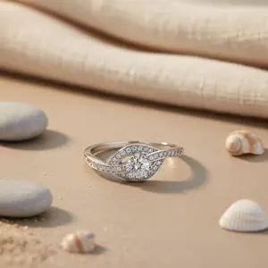 Anillo de Plata 925 con Diamantes para Compromiso de Mujer - Elegante y Deslumbrante - Product Image 3