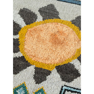 Manchaha 9x12 Hand Knotted Wool & Bamboo Silk Rugs Geometric Pattern Living Room <b>Carpet</b> & Hallway Rug Les-382 Grey & Black - Product Image 2