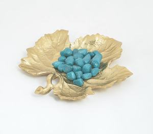 Plateau de service à feuilles sèches en aluminium moulé à la main créatif à bas quantité minimale de commande grossiste fabricant vente directe en usine - Product Image 3